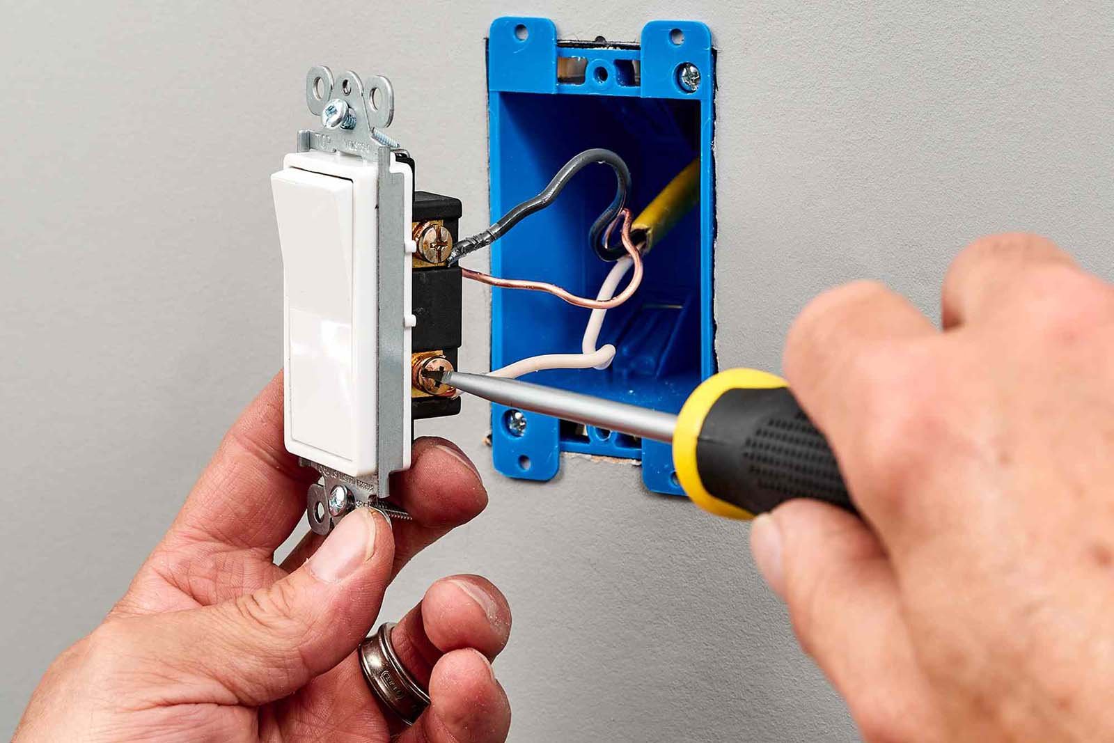 Installing light switch